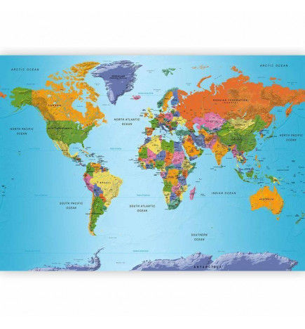 Fototapeta - World Map: Colourful Geography