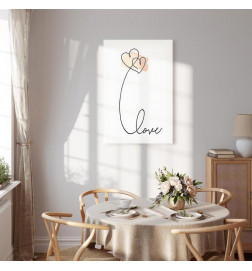 Canvas Print - Connected in the Clouds (1 Part) Vertical