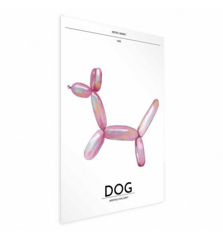 Plakat - Holo-Dog - Colorful Retro Dog