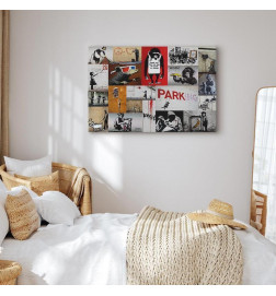 Schilderij - Banksy - collage