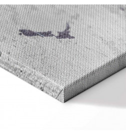 Canvas Print - Concrete World Map (5 Parts) Narrow