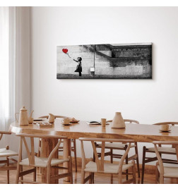 Schilderij - There is Always Hope (1 Part) Narrow Red