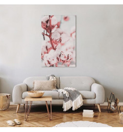 Leinwandbild - Blooming Cotton (1 Part) Vertical