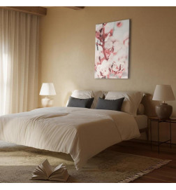 Canvas Print - Blooming Cotton (1 Part) Vertical