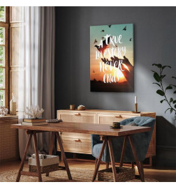 Canvas Print - A True Love Story Never Ends (1 Part) Vertical