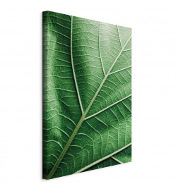 Leinwandbild - Malachite Leaf (1 Part) Vertical