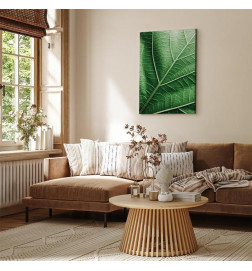 Seinapilt - Malachite Leaf (1 Part) Vertical