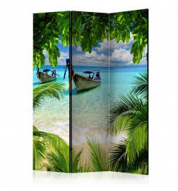 Decorative Folding Screen room divider partition Spanish wall Sea Landscape Beach Natural 