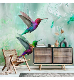 Fototapeta - Colourful Hummingbirds (Green)