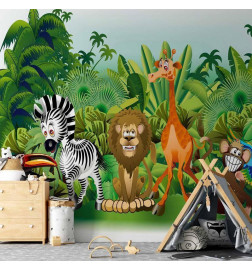 Fotobehang - Jungle Animals