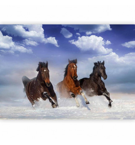 Mural de parede - Horses in the Snow