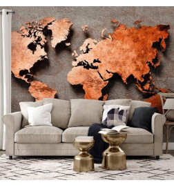 Foto tapete - Copper Map