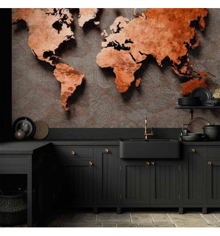 Fototapeta - Copper Map