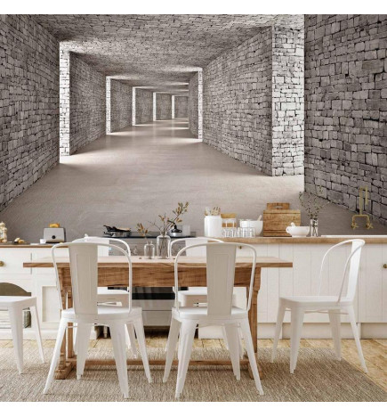 Fotobehang - Mysterious Tunnel