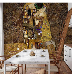Carta da parati - Klimt inspiration: Golden Kiss
