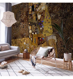 Mural de parede - Klimt inspiration: Golden Kiss