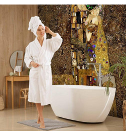 Foto tapete - Klimt inspiration: Golden Kiss