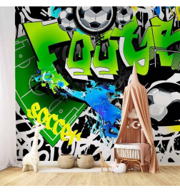 Fotobehang - Football Graffiti