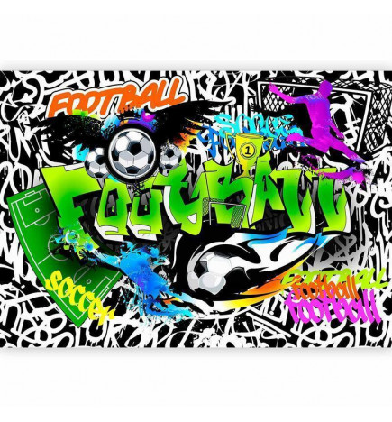 Carta da parati - Football Graffiti