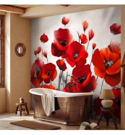 Fototapeta - Poppies in the Moonlight