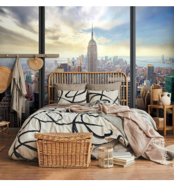 Fototapeet - City behind glass