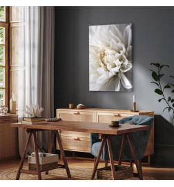 Schilderij - White Dahlia