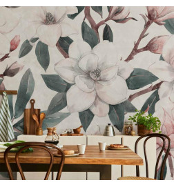 Fototapeta - Watercolor Magnolias - Second Variant