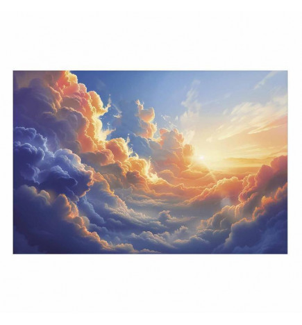 Plakatas - Sunset Over a Cloudy Sea: A Wonderful Symphony of Colors