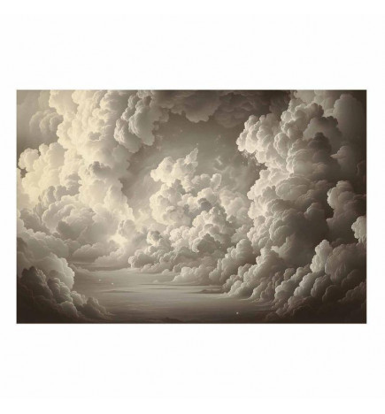 Juliste - Whisper of Illuminated Clouds: Soft Light Play in the Sky Theater