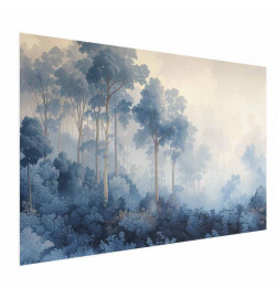 Poster - Forest in Misty Blue Shades