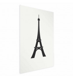 Juliste - Eiffel Tower Simple Black-and-White Graphic