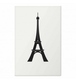 Plakatas - Eiffel Tower Simple Black-and-White Graphic