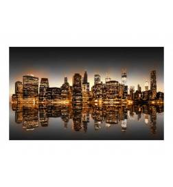 Fotomurale con new york city dorata cm. 450x270