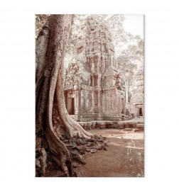 Schilderij - Ruins of Angkor (1 Part) Vertical