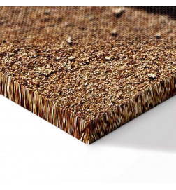 Canvas Print - Feather on the Sand (1 Part) Vertical