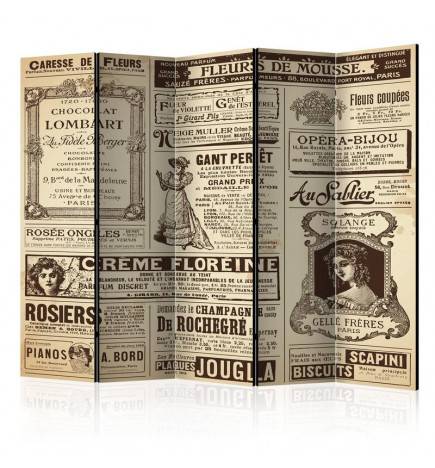 172,00 € 5-teiliges Paravent - Vintage Magazines II [Room Dividers]