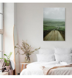 Schilderij - Road Across the Plains (1 Part) Vertical