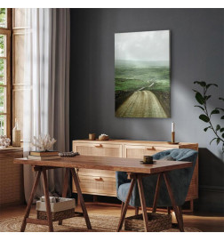 Leinwandbild - Road Across the Plains (1 Part) Vertical