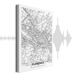 Glezna - Florence Map (1 Part) Vertical