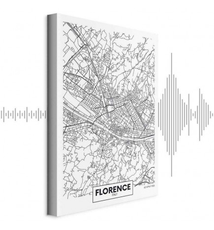 Taulu - Florence Map (1 Part) Vertical