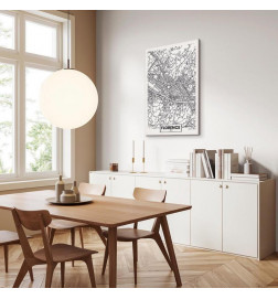Canvas Print - Florence Map (1 Part) Vertical
