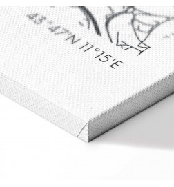 Canvas Print - Florence Map (1 Part) Vertical