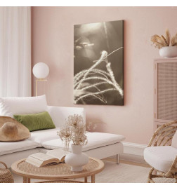 Schilderij - Fluffy Grass (1 Part) Vertical