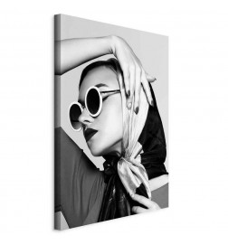 Schilderij - Stylish Lady (1 Part) Vertical