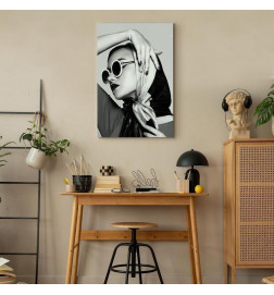 Schilderij - Stylish Lady (1 Part) Vertical