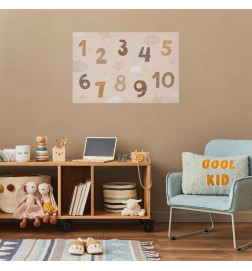 Poster - Numbers with Falling Snow