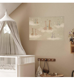 Plakat - Loving Giraffes