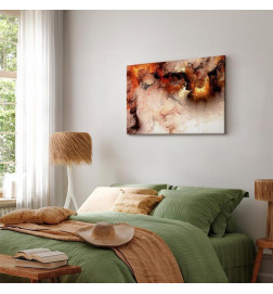 Schilderij - Volcanic Abstraction (1 Part) Wide