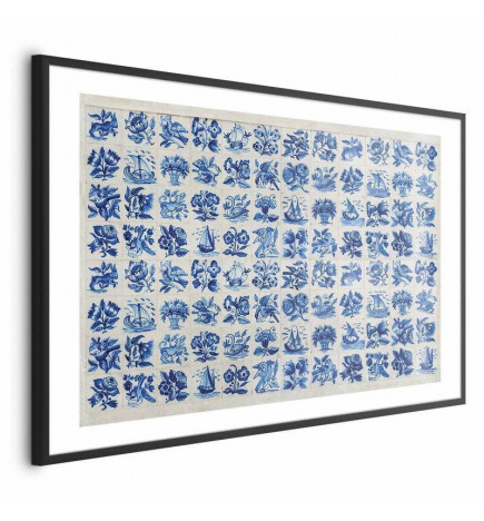 Plakat - Azulejos Tiles - traditional Portuguese ceramic tiles