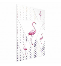 Plakatas - Flamingo Family